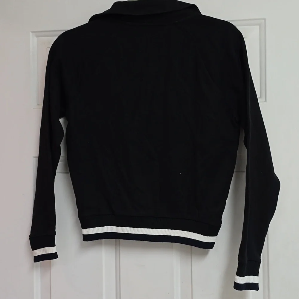 J.Crew Black Pants with White Stripe And Sweater
